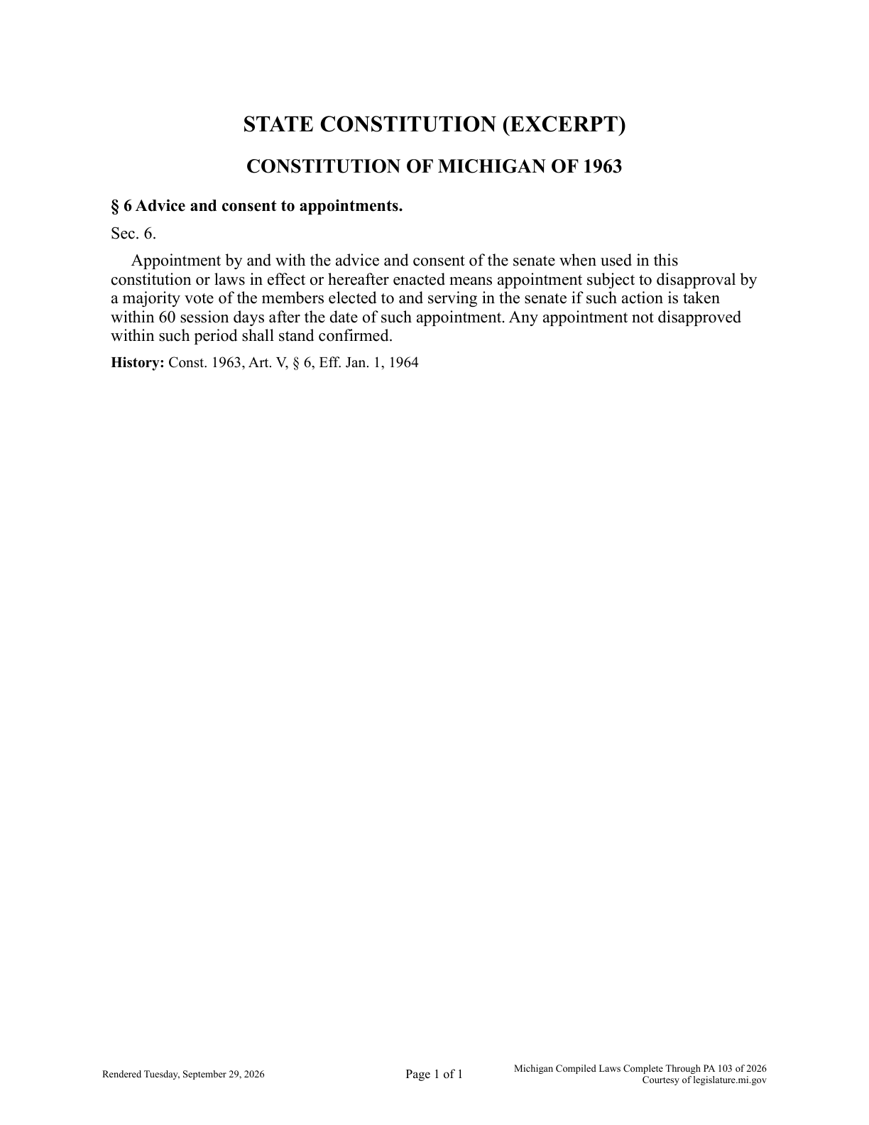 Original Senate appointment review, PDF page 1