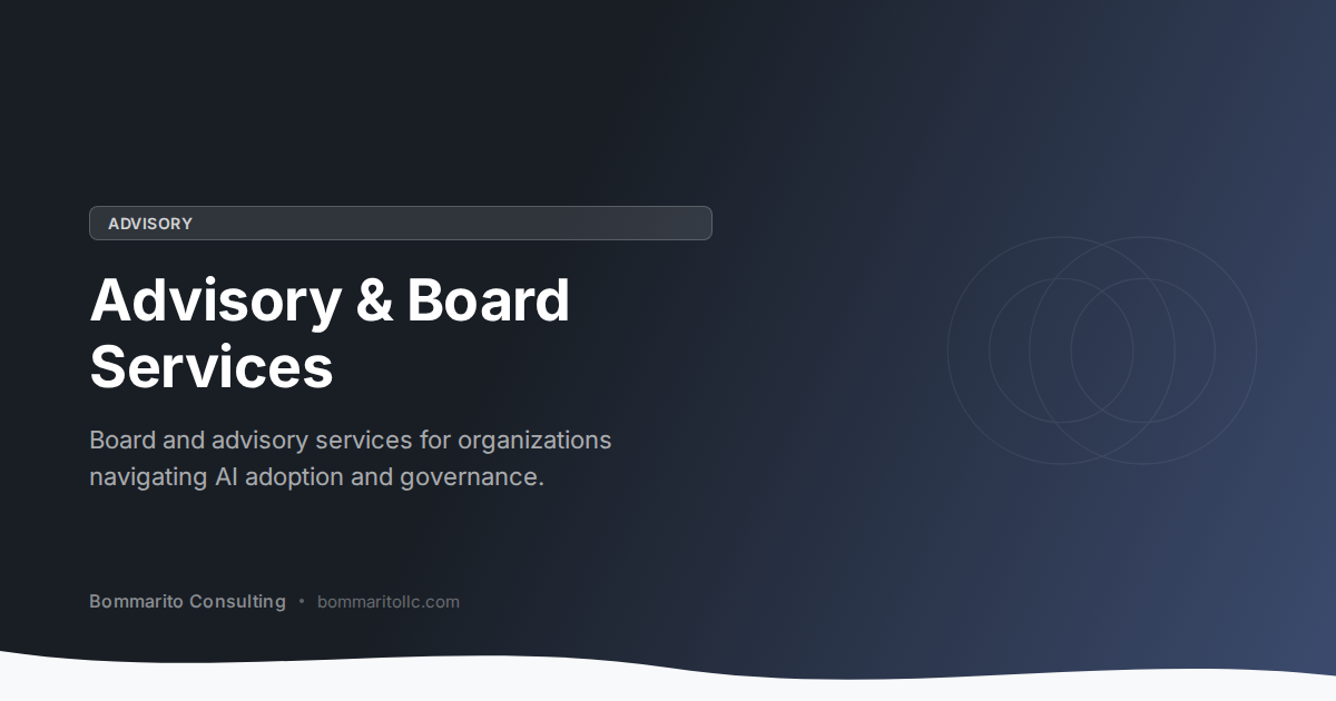 Advatory Advisory & Board | Bommarito Consulting, LLC